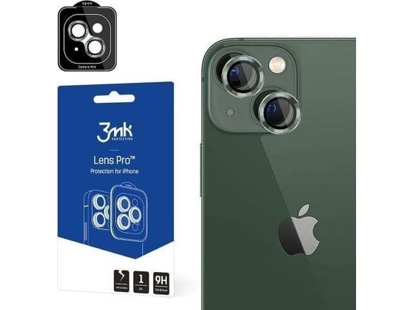 3mk Lens Protection Pro kameradeksel for iPhone 15 Plus - grønn