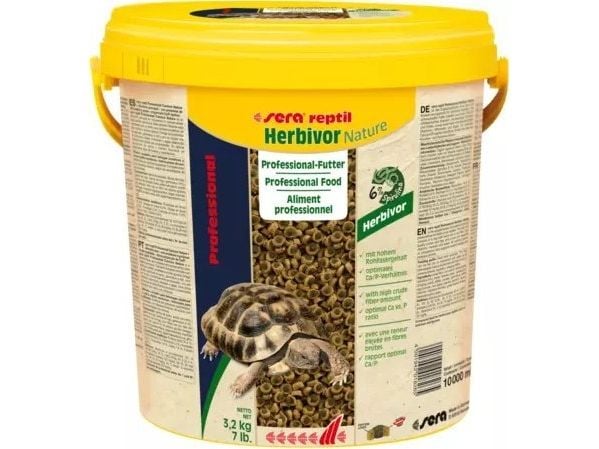 Sera Reptil Professional Herbivor Nature fôr, granulat 10 l
