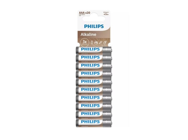 Philips Power Alkaline LR03P20T - Batteri 20 x AAA - Alkalisk