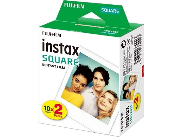 Fujifilm Instax Square - Hurtigvirkende fargefilm - 10 eksponeringer - 2 kassetter