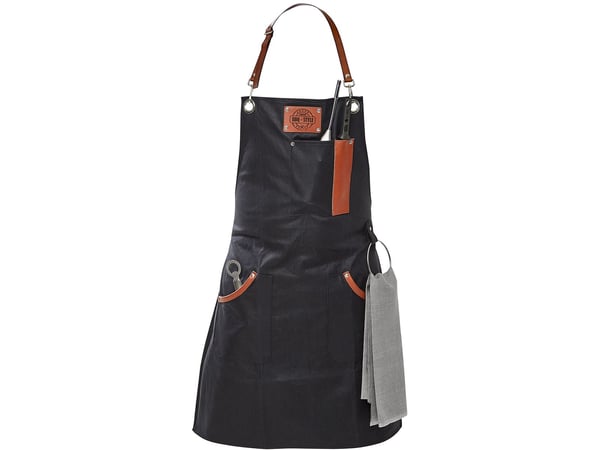 GEFU 89421, Unisex, Svart, Gjuten aluminium, Bomull, Rostfritt stål, 2 fickor, Handtvätt, 650 mm