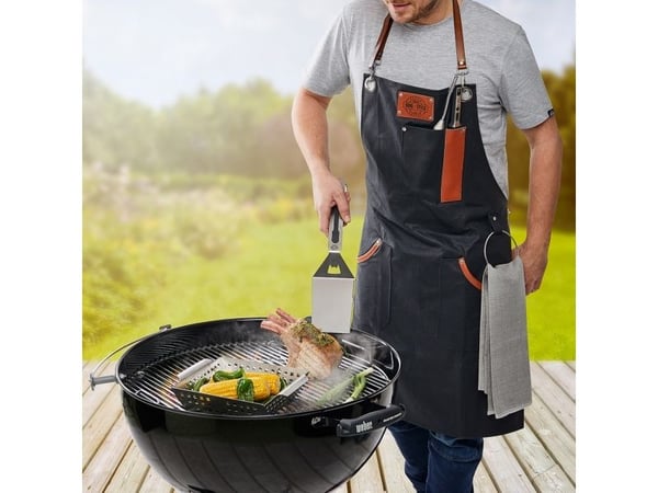 GEFU 89421, Unisex, Sort, Aluminium, Bomull, Rustfritt stål, 2 lommer, Hånd vask, 650 mm