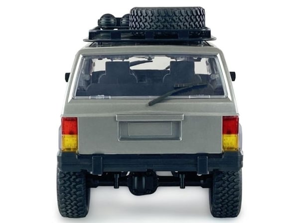Amewi JC-X12 Skala Sølv Børstet 1:12 RC-modellbil elektrisk terrengkjøretøy Firehjulsdrift (4WD) RtR 2,4 GHz Inkludert batteri og lader (22634)