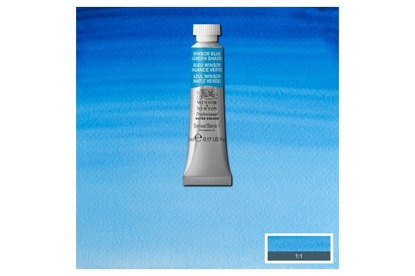 Akvarellmaling Proff 5 ml Winsor Blue, Green Shade 707