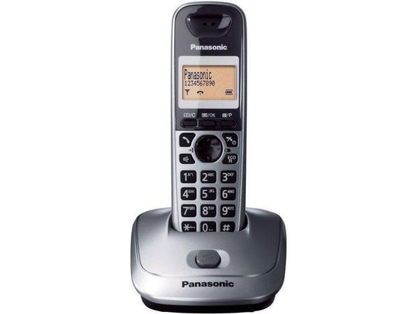 Panasonic KX-TG2511, DECT-puhelin, Johdoton puhelin, Kaiutinpuhelin, 50 entries, Soittajan tunnistus, Harmaa