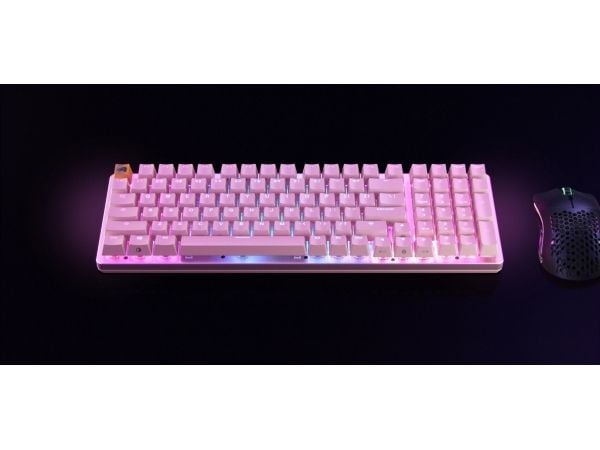 Glorious PC Gaming Race GMMK 2, 96%, Koblet med ledninger (ikke trådløs), USB, Mekanisk nøkkelbryter, RGB LED, Rosa