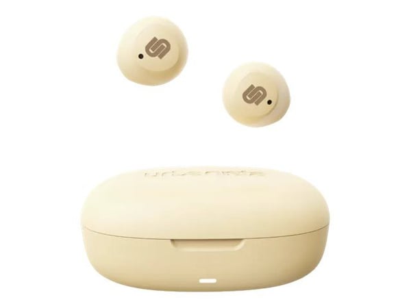 Urbanista Lisbon - True wireless-hörlurar med mikrofon - inuti örat - Bluetooth - krämvit