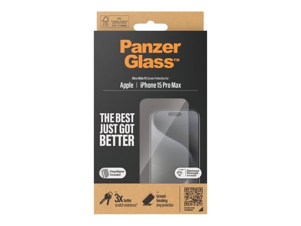 PanzerGlass™ | Näytönsuoja - Ultra-Wide Fit | Apple iPhone 15 Pro Max
