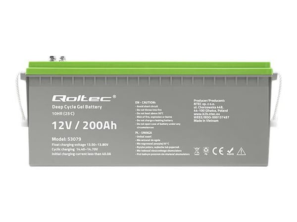 Qoltec - Batteri - gel - 200 mAh