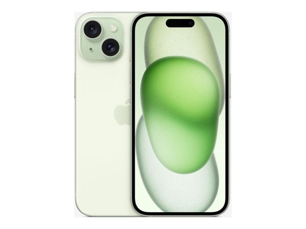 Apple iPhone 15 - 5G smartphone - dobbelt-SIM / Internminne 512 GB - OLED-display - 6.1" - 2556 x 1179 piksler - 2x bakkameraer 48 MP, 12 MP - fron...
