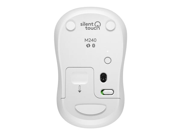 Logitech M240, Molempikätinen, Bluetooth, Valkoinen