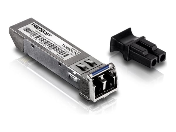 TRENDnet TI-MGBS10 - SFP (mini-GBIC) transceivermodul - 1GbE - 1000Base-LX - LC-enkeltmodus - opp til 10 km - 1310 nm - TAA-samsvar