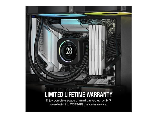 CORSAIR Vengeance - DDR5 - sett - 64 GB: 2 x 32 GB - DIMM 288-pin - 5200 MHz / PC5-41600 - CL40 - 1.25 V - hvit