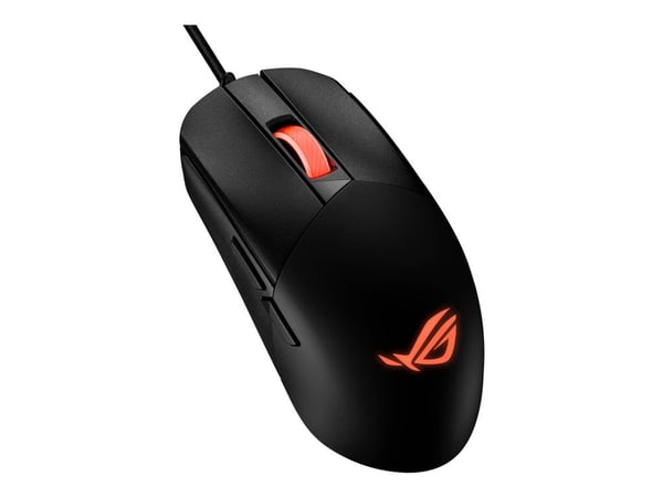 ASUS ROG Strix Impact III - Mus - høyre- og venstrehåndet - optisk - 6 knapper - kablet - USB 2.0 - svart