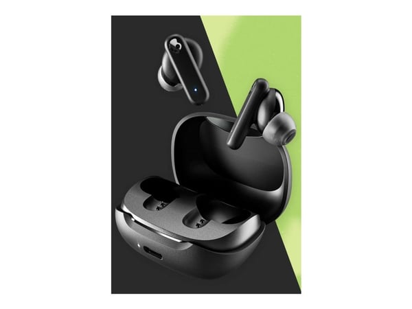 Skullcandy Smokin Buds - True wireless-hodetelefoner med mikrofon - i øret - Bluetooth - ekte svart