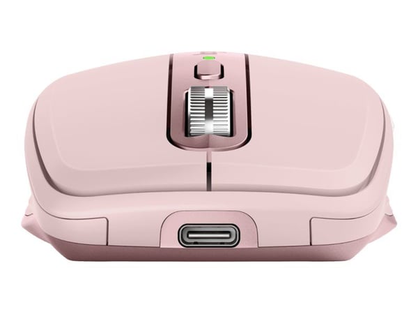 Logitech MX Anywhere 3S - Mus - optisk - 6 knapper - trådløs - Bluetooth - rosa