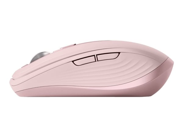 Logitech MX Anywhere 3S - Mus - optisk - 6 knappar - trådlös - Bluetooth - rosa