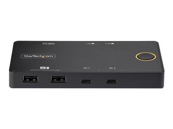 StarTech.com C2-H46-UC2-PD-KVM, 4096 x 2160 pikseliä, 4K Ultra HD, 10 W, Musta