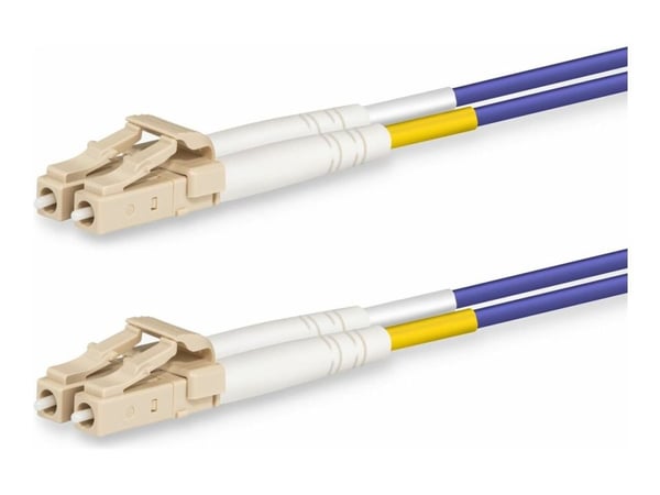 Lanview - Koblingskabel - LC/UPC (hann) til LC/UPC (hann) - 5 m - fiberoptisk - dupleks - OM4 - halogenfri, 10 Gigabit Ethernet, 100 Gigabit Ethern...