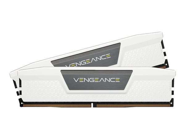 CORSAIR Vengeance - DDR5 - sett - 64 GB: 2 x 32 GB - DIMM 288-pin - 5200 MHz / PC5-41600 - CL40 - 1.25 V - hvit
