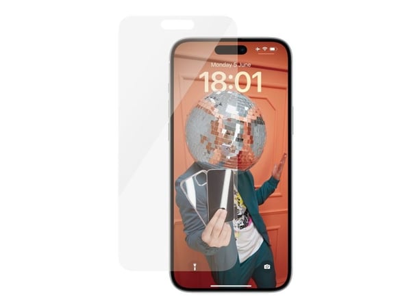 PanzerGlass™ | Classic-Fit - Skjermbeskyttelse for mobiltelefon - Krystallklar | Apple iPhone 15 Plus