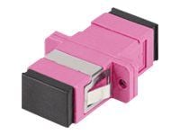 Lanberg - Nettverkkopler - SC/UPC-multimodus (hunn) til SC/UPC-multimodus (hunn) - fiberoptisk - simpleks - 50 / 125 mikroner - OM4 - fiolett