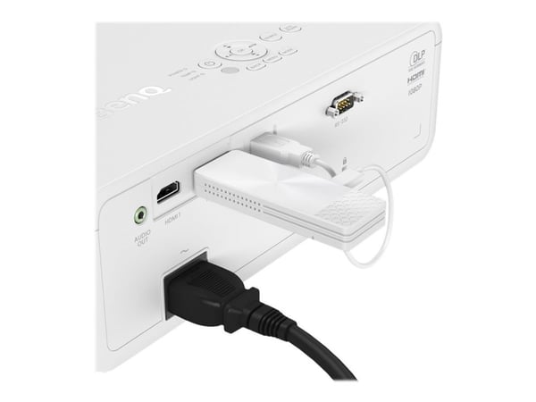 BenQ Qcast Mirror QP30 - Adapter för strömning av nätverksmedia - HDMI - Wi-Fi 5 - vit