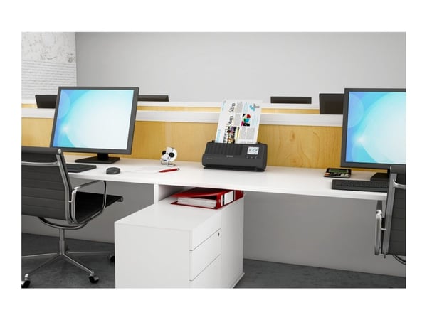 Epson ES-C380W - Arkmateskanner - Dupleks - A4/Legal - 600 dpi x 600 dpi - ADF (20 sider) - inntil 3500 skann pr. dag - USB 2.0, Wi-Fi(n)