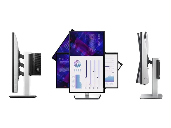 Dell CFS22 - Stativ - for skjerm/skrivebord - låsbar - sølv - skjermstørrelse: 19"-27" - monteringsgrensesnitt: 100 x 100 mm - skrivebord