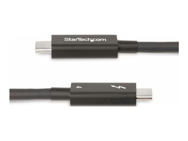 StarTech 6ft (2m) Active Thunderbolt 4 Cable, 40Gbps, 100W PD, 4K/8K, Intel Certified, Compatible w/Thunderbolt 3/USB 3.2/DisplayPort (A40G2MB-TB4-...