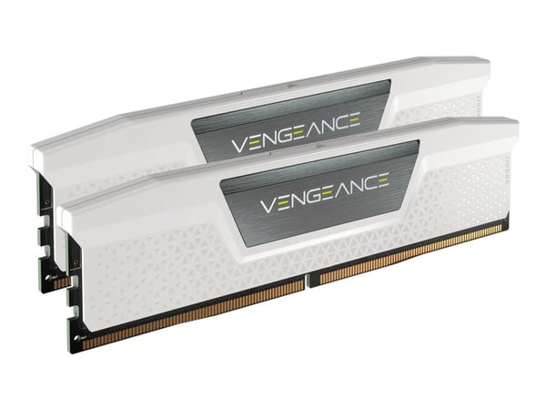 CORSAIR Vengeance - DDR5 - sett - 64 GB: 2 x 32 GB - DIMM 288-pin - 5200 MHz / PC5-41600 - CL40 - 1.25 V - hvit