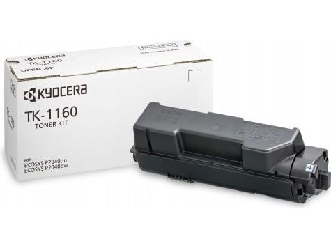Kyocera TK 1160 - lajittele - alkuperäinen - tonerpatron - ECOSYS P2040dn, P2040dn/KL2, P2040DN/KL3, P2040dw, P2040dw/KL2, P2040DW/KL3, P2040dw/KL2...