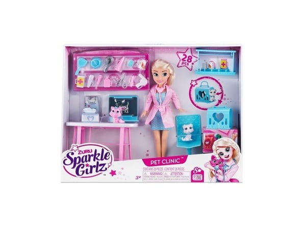 SPARKLE GIRLZ kjæledyrssett med dukke, 100184
