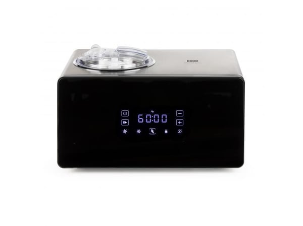 Domo DO9252I, Kompressor-iskremmaskin, 1,5 l, LED, Rustfritt stål, 60 dB, Sort