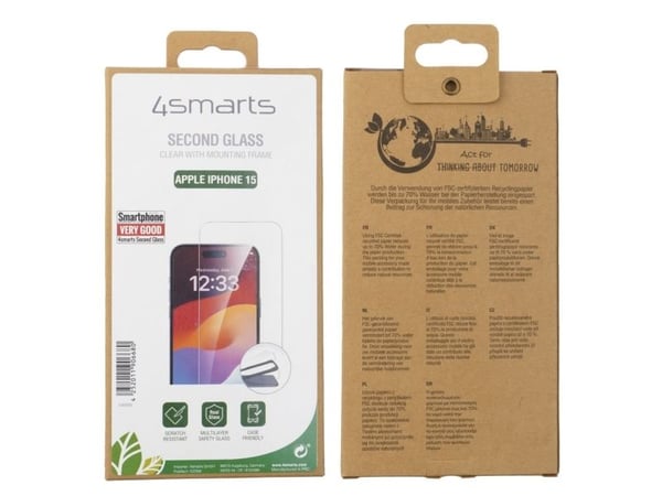 4smarts Second Glass - - for Apple iPhone 15