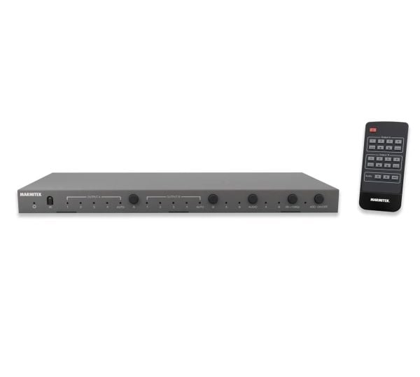 Marmitek Connect 642 Pro, AV-matrisevelger, 18 Gbit/s, 600 MHz, 3840 x 2160 piksler, Sort, 100 - 240 V