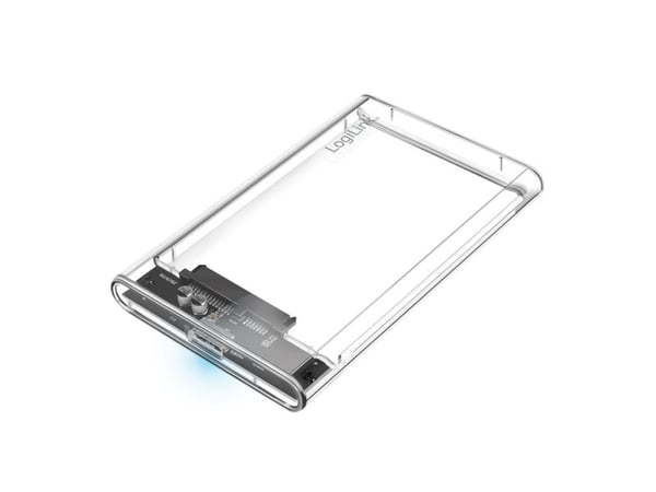 LogiLink 2,5" SATA-kiintolevykotelo, USB 3.0, läpinäkyvä liitäntä: Micro-USB B-liitäntä, siirtonopeus: - 1 kpl (UA0409)