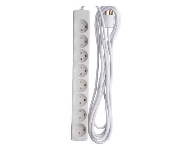 Microconnect GRU00850WDK, 5 m, Sisätila, Tyyppi K, Tyyppi K, 1,5 mm², Valkoinen