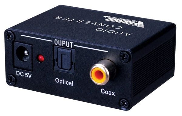 Vanco digital lydkonverter med doble utganger - optisk / coax