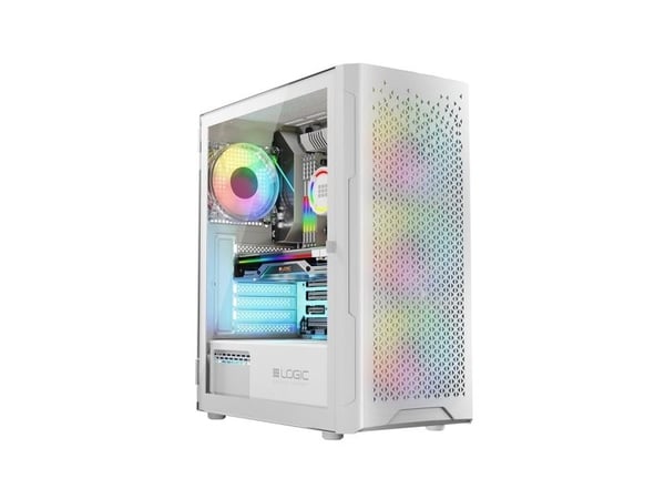 Logic ARAMIS ARGB MINIDI USB 3.0 -kotelo valkoinen