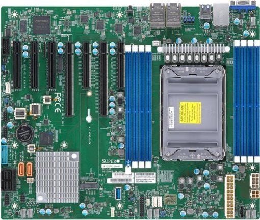 SUPERMICRO X12SPL-LN4F - Hovedkort - ATX - LGA4189-sokkel - C621A Chipset - USB 3.2 Gen 1 - 4 x Gigabit LAN - innbygd grafikk - for SC113M; SC213; ...