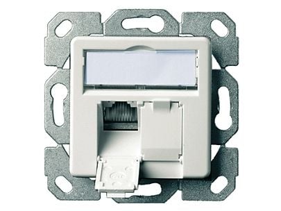 Telegärtner 100022942, 2xRJ45, Valkoinen