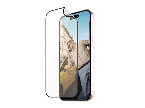 PanzerGlass™ | Ultra-Wide Fit - Skjermbeskyttelse for mobiltelefon - Matrix Protection | Apple iPhone 15