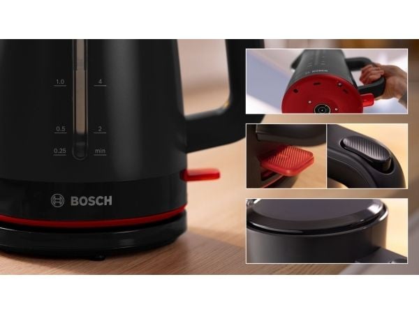 Bosch MyMoment TWK3M123 - Kjele - 1.7 liter - 2.4 kW - svart