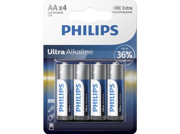 Philips ExtremeLife+ LR6E4B - Batteri 4 x AA-type - Alkalisk