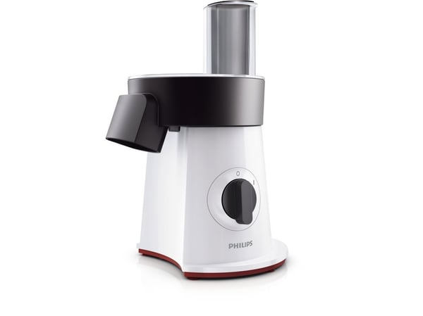 Philips Viva Collection HR1388/80 salatkutter, 600 RPM, Plast, Sikkerhetslåssystem, Svart, Rød, Hvit, Rustfritt stål, Plast
