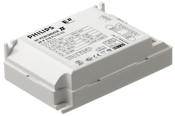 Philips HF-P 1 22-42 PL-T/C/L/TL5C EII 220-240V, Ballast, Hvid, -25 - 50 °C, Strøm, 220-240 V, 50 - 60 Hz