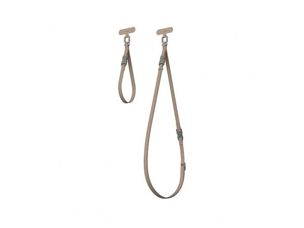 Moshi 2-i-1 håndledds-/kroppsstropp - Woodsmoke Brown