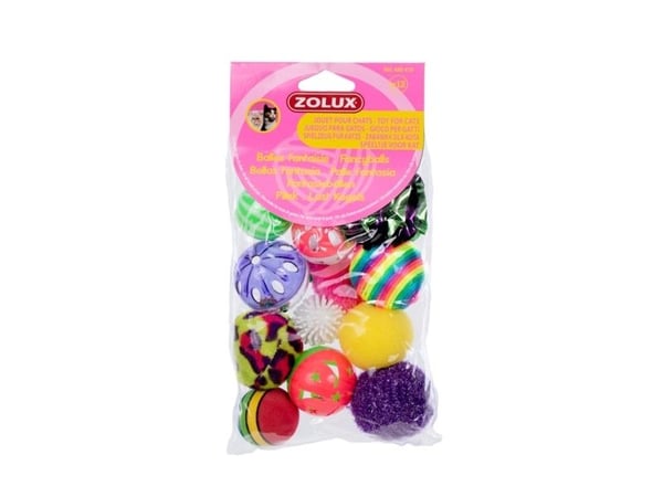 Zolux Set of 12 balls, katteleke baller