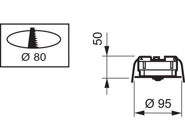 Philips OccuSwitch, Valkoinen, 200 g, 95 x 95 x 50 mm